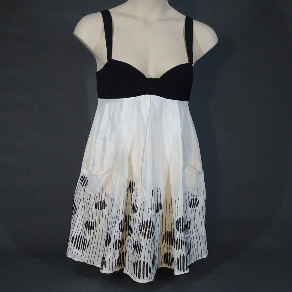 Jessica Simpson Black and White Mini Dress